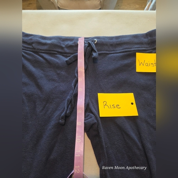 Faded Black? Dark Blue Drawstring Lounge Pants - Picture 7 of 9